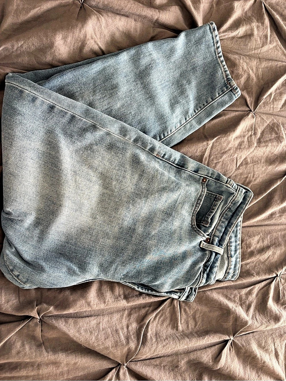 Old Navy High-Waisted O.G. Straight Built-In Warm Jeans Blue Waist 18